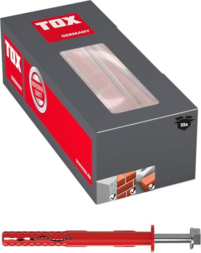 TOX Rahmendübel Fassad XL 14 x 260 mm M, 25 Stück, 067101241, rot