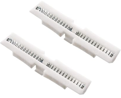 VBSYUYQ 2 Pack Spring Bi-Fold Door Nylon Slide Guides White | Spring loaded nylon guides, fits 1–1 3/8in bifold closet wardrobe doors