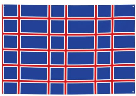 Flagge von Island, Party, Festival, Banner, Dekoration, Hintergrund, Flagge, für drinnen und draußen, Versammlung, Abschlussfeier, Weihnachten