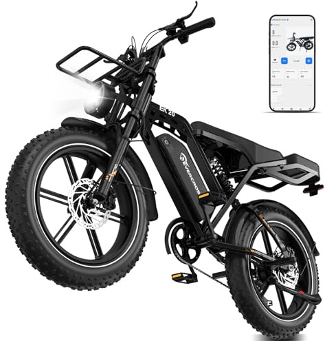 EVERCROSS Elektrofahrrad für Erwachsene, 250W E Bike,16''x 2.0/20 x 4.0 Fette Reifen, bis zu 25KM/H & 60-100km Reichweite, Abnehmbare Batterie, Berg Schnee Elektro Offroad Fahrrad