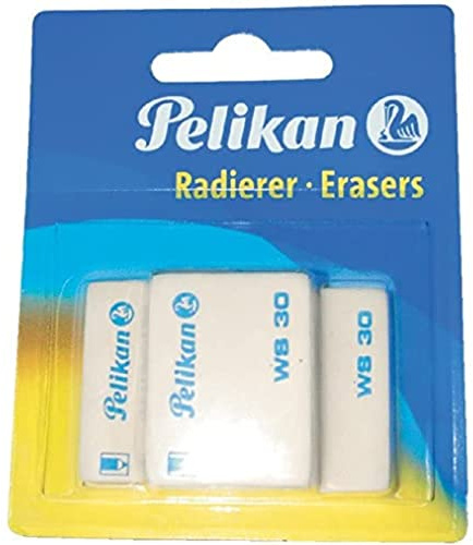 Radiergummi WS30, Weiß, 3 Stück