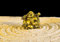 wandmotiv24 Fototapete Goldener Buddha im Zen-Kreis, M 250 x 175 cm - 5 Teile, Wanddeko, Wandbild, Wandtapete, Wellnes, Spa, Entspannung M0956