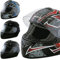 Nerve Shop Motorradhelm Integralhelm NS2013 Vollvisierhelm Fullface Motorrad Helm Mofa Motorroller Damen Herren Erwachsene - schwarz - XL