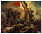 JUNIWORDS Poster, Eugène Delacroix, Die Freiheit führt das Volk, La Liberté guidant le peuple, 25 x 20 cm