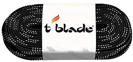 t-blade Schnürsenkel für Schlittschuhe gewachst schwarz Länge 108'' (274 cm) bis Schuhgröße 43