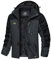 TACVASEN Herren Arbeitsjacke Winter Angeljacke Übergangsjacke Regenjacke Outdoorjacke Wasserdicht Atmungsaktiv Winddicht, Grau Schwarz, M