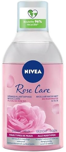 NIVEA - Visage Démaquillant Bi-Phase Micellaire Rose 400Ml - Lot De 3 - Vendu Par Lot