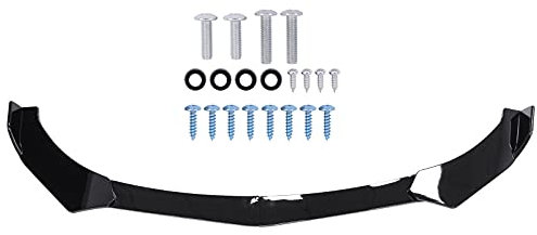 HouYeen Frontstoßstange Spoiler Lippe Karosserie Kit Diffusor Splitter für A-udi A3 A5 S3 S4 RS5 S-Line A6 A7 TT Glanz Schwarz