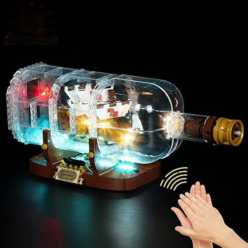 GC Light Kit for LEGO® ship in the bottle 21313 (Lego Set is not included) (Sound Control)