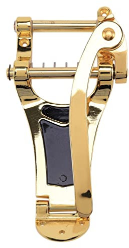 KLKL E-Gitarre Tremolo Bridge Ersatz Vibrato-Gitarre-Parts Ausgezeichnete Legierungen Tremolo-Saite-Brücke Kurbel-Bar Golden Gitarrensteg ersetzen