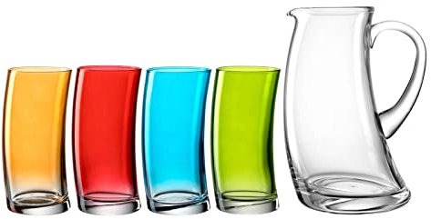 LEONARDO HOME Becher/Krug SWING 5-teilig, 029368, Glas