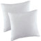 MALIKA Set 2er Kissenbezug Cashmer Touch Fleece Kissenhlle Sofakissen Kopfkissenbezug Kissenbezug Couchkissen, Gre:40 x 40 cm, Designe:Weiss