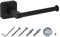 JASSFERRY Toilet Paper Holder Wall Mounted 143 mm Toilet Roll Holder Rustproof Black Toilet Tissue Holder for Bathroom, Kitchen, Washroom