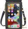 flintronic Klein Handy Umhängetasche Damen PU Leder Touchscreen Geldbörse Geldbeutel Crossbody Umhängetaschen Handytasche Handtasche Brieftasche Zum Umhängen für Handy unter 6 Zoll