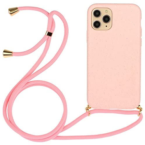 CoverKingz Handykette kompatibel mit iPhone 14 Pro - Handyhülle Necklace Case Silikonhülle Cover - Handy Hülle zum Umhängen Rosa