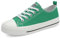 Casbeam Jungen Grün Sneakers Kinder Leichtgewicht Casual Canvas Schuhe Mädchen Casual Mesh Tennis Walking Canvas Schuhe Big Kid Grün Plus 37 EU
