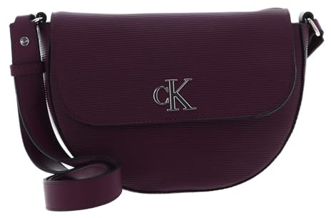 Calvin Klein CKJ Minimal Monogram Saddle Bag S Amaranth