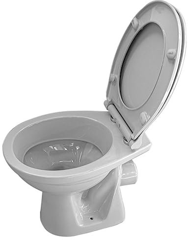 Belvit Stand WC Manhattan Grau Abgang Wand mit Softclose-Deckel