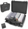 CASEMATIX Pro Edition Graded Sports Card Case, Wasserdichte Aufbewahrungsbox für bis zu 130 BGS, PSA, FGS, GMA-Karten mit Tragegriff und Vorhängeschlossringen