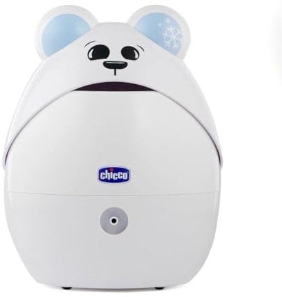 Chicco Aerosol Super Soft Orso, Per Neonati Bambini e Adulti, Aerosol Portatile, Pratico ed Efficace, Con Due Mascherine Morbide ed Ergonomiche, Con Boccaglio e Forcella Nasale, 0 Mesi+