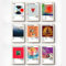 Jamjum Musikposter Kanye West Albumcover Leinwand Poster (Leinwand, ungerahmt, 20 x 30 cm, 9 Stück)