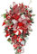 INEOUT Weihnachten Künstliche Girlande Upside Down Weihnachtsbaum Kranz Haustür Party Hängende Ornamente