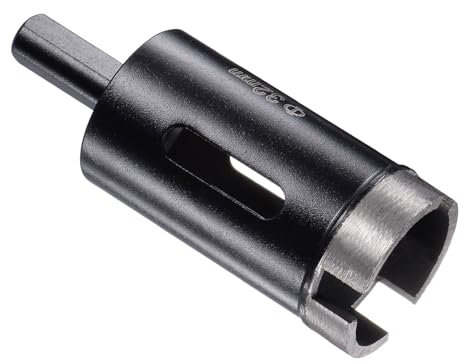 CoCud Diamond Core Drill Bit, 32mm Dia Triangle Shank, Tiles Stones Marble Concrete Dry/Wet Hole Saws Black - (Applications: for M10 Angle Grinder), 1-Piece