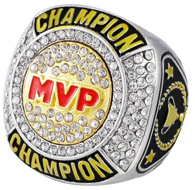 MVP Ring Most Valuable Player Trophy Award Tournament or League Champion Ring (Just Ring, Size 10)