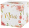 Boîte à Cartes de Mariage en Papier Rose Boîtes à Cadeaux Boîte aux Lettres Merci Tirelire Decorative pour Réception de Mariage Fête d’anniversaire Graduation Baptême Douche de Bébé