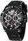 SAPPHERO Uhren Herren Quarzwerk Chronograph Datum Kalender Silikonarmband 30M Wasserdicht Schwarz Herrenuhren Armbanduhr Geschenke für Männer