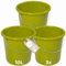 Novaliv 3 Stück Eimer 10L Grün mit Maßeinteilung - Putzeimer 10 Liter ? 28,5 cm Praktischer Allrounder mit Skala für Haushalt & Garten ideal als Haushaltseimer, Wassereimer, Wischeimer, Bucket