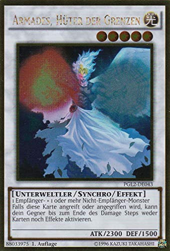 PGL2-DE043 - Armades, Hüter der Grenzen - Gold Rare - Deutsch - Premium Gold 2 - mit LMS Trading Fieldcenter-Karte Yugioh