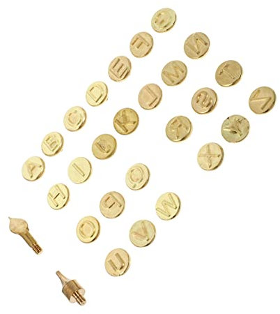 TEHAUX Puntas De Cobre Para Pirograbado De Letras Herramienta De Tallado Para Manualidades Madera Cuero y Papelería Kit Completo Para Artesanía Diy