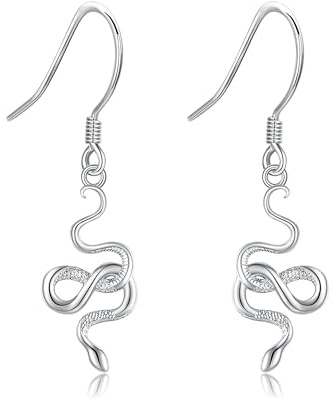 ONEFINITY Schlange Ohrringe Sterling Silber Schlange Ohrringe Tier Ohrringe Schlange Schmuck Gothic-Schmuck Geschenke für Frauen