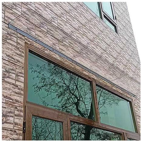 Window Door Awning Window Awning Door Canopy Porch Shelter, Outdoor Awning Transparen Polycarbonate Cover, Rain Snow Protection Roofing Canopies Sunshade Shelter for Protection(50x160cm/20x63in-2PCS)