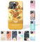 Tirita Personalised Phone Case for iPhone 11 Pro – Hard Case or Cover With Custom Name or Initials – Cute Personalised Gift for Women or Girls [14. Van Gogh Sunflowers]