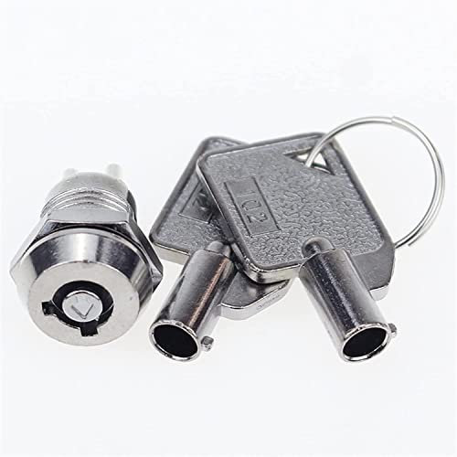 Interruttore a chiave ON/Off D102 12mm Micro Barrel Interruttore di blocco chiave elettronico 2 Posizione con chiave 2 2A 250VAC /4A 125VAC