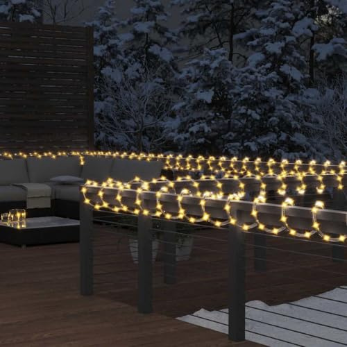 Solivagant Cordon Lumineux avec 1200 LED Blanc Chaud 50 m PVC,(4.9 KG)