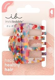 invisibobble Haarklammer Damen Glitzer – Haarspange mittelgroß für Dutt Half-Up – Clipstar Confetti Spark funkelnd – Hair Claw starker Halt stylischer Haarschmuck verspielt Größe M