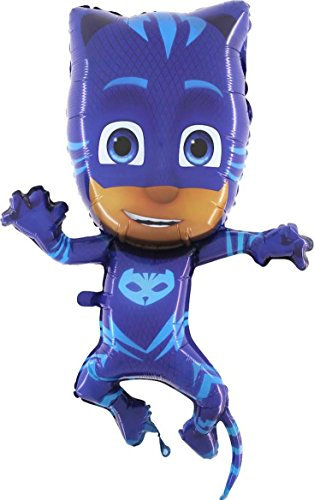 Grabo - Folienballon Supershape 31-79cm Superpyjamini-PJ Mask Catboy nicht verpackt, Blau, L174