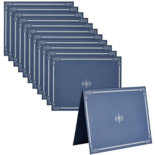 Best Paper Greetings Certificate Holders - 12-Pack Heavy-Duty Navy Letter Size (8.5 x 11 in) - Diploma Cover & Presentation Folders for Award Certificates, Employee Appreciation