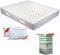 Evergreenweb - Federkernmatratze und Waterfoam, 25 cm hoch + Kissen aus Memoryschaum, orthopädisch, extra Komfort, mit verschiedenen Zonen, Bezug aus Anti-Milben-Stoff, Silber.