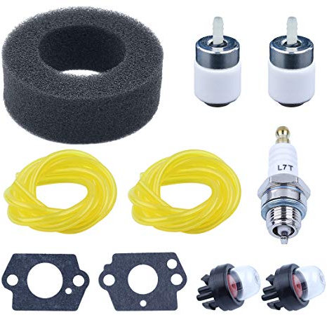Haishine 791-682039 791-181086 Air Filter Fuel Line Tune-Up Kit for Ryobi Blower 280 280r 310BVR RGBV3100 410r Tiller Cultivator Trimmer Brushcutter