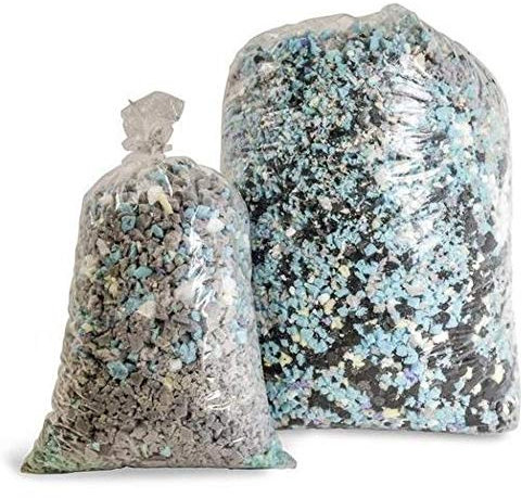 TENDAGGIMANIA Trucioli in Gommapiuma per imbottitura -Vendita al kg - Imbottitura per Cuscini, Riempimento per Pouf Peluche e Lavori Fai da Te