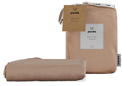 Panda® 100% Bamboo UK Single Duvet Cover, Vintage Pink | Soft for Little One's Skin, Breathable, Hypoallergenic, Luxury High Thread Count, Moisture-Wicking