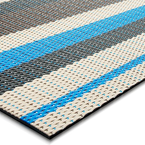 Floordirekt Indoor- & Outdoor-Teppiche | Bodenbelag für Flur, Küche, Bad, Terrasse, Balkon | viele Farben & Größen (90 x 200 cm, Ravenna)