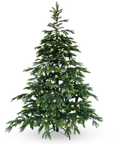 Gartenpirat Künstlicher Weihnachtsbaum BonTree Fichte 150 cm mit Beleuchtung 140 LED warmweiß Christbaum künstlich