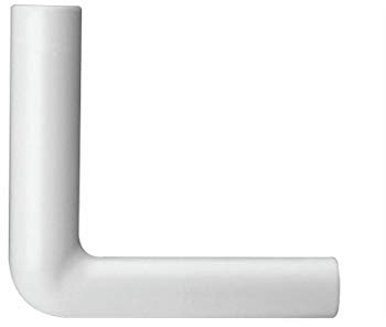 tecuro - 583572 - Spülbogen für WC-Spülkasten - PVC weiß Höhe: 230 mm x Länge: 230 mm