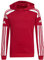 adidas Squadra 21 Hooded Track Top, Felpa con Cappuccio Unisex-Bambini e Ragazzi, Team Power Red/White, 164