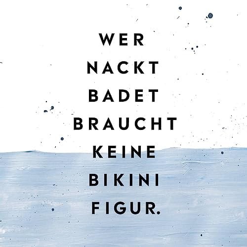 20 Servietten Nacktbaden | lustig | Spruch | Tischdeko 33x33cm